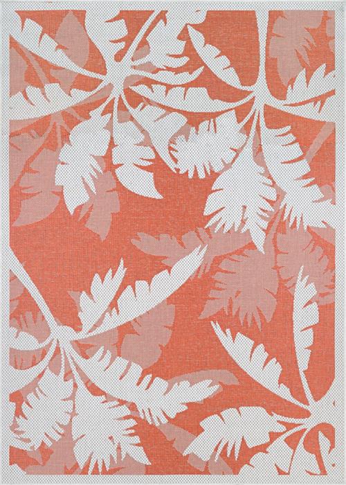 Monaco - Coastal Flora - Ivory/Orange Flooring by Couristan
