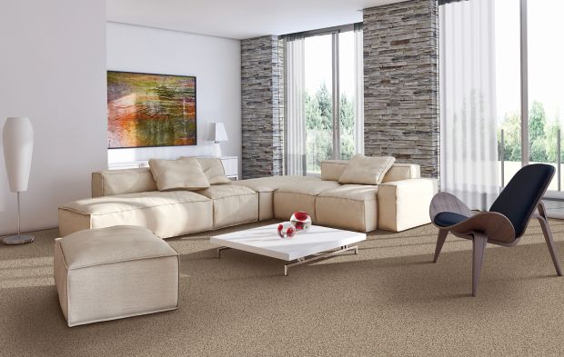 Nature's Luxury II in Worn Leather Carpet