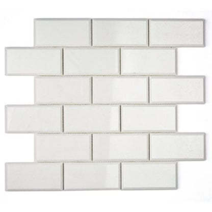 White Thassos in White Thassos Beveled Edge 3x6 Polished