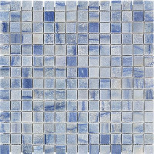 Blue Macauba in Blue Macauba .75x.75 Squares Natural Stone
