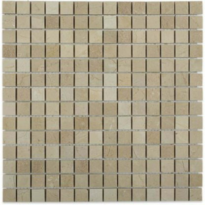 Crema Marfil in Crema Marfil 2x4 Beveled Brick