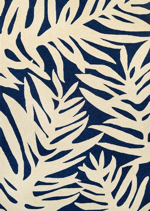 Covington - Palms - Navy in Navy Area Rugs