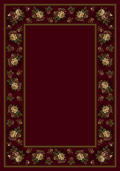 Floral Lace-10806 Cranberry II Flooring by Milliken
