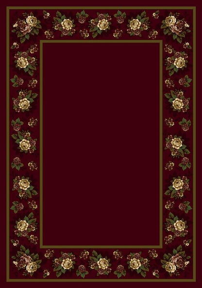 Floral Lace-10806 Cranberry II Flooring by Milliken