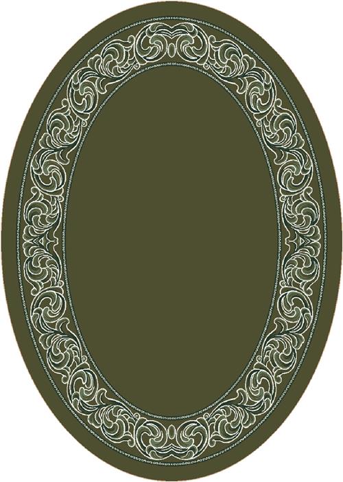 Sonata Rug-00077 Deep Olive-Oval