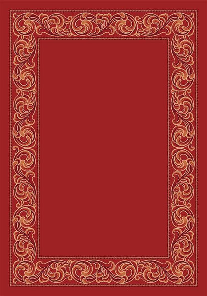 Sonata Rug-00235 Indian Red-Oval