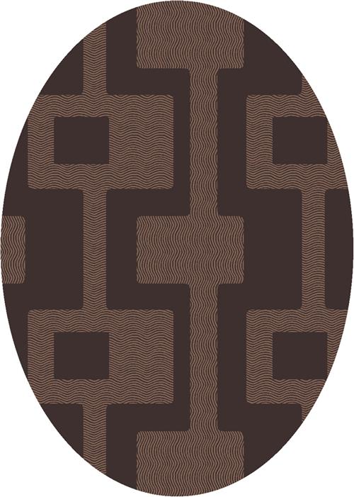 Uptown Rug-00181 Dark Chocolate-Oval