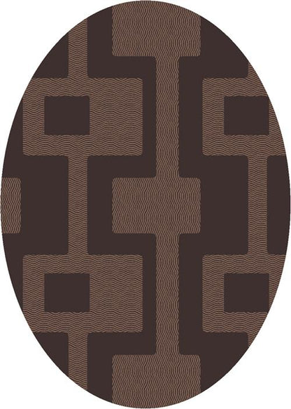 Uptown Rug-00181 Dark Chocolate-Oval