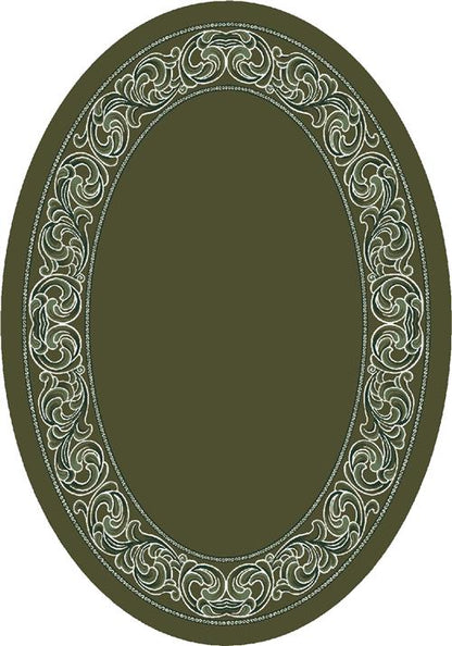 Sonata Rug-00077 Deep Olive-Oval Flooring by Milliken