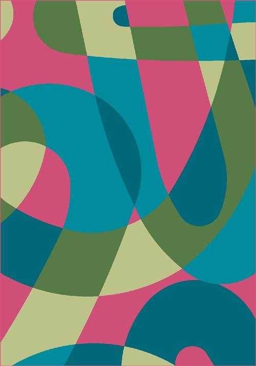 Element-250 Dark Pink-Oval Flooring by Milliken