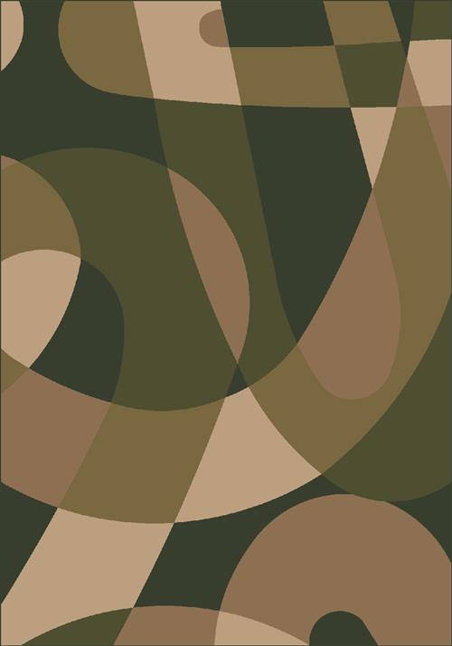 Element-634 Olivine-Oval Flooring by Milliken