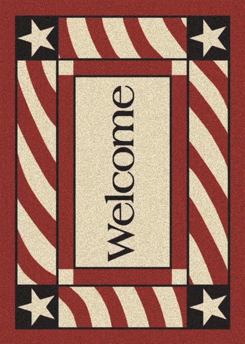Patriotic Welcome-02000 Opal Flooring by Milliken