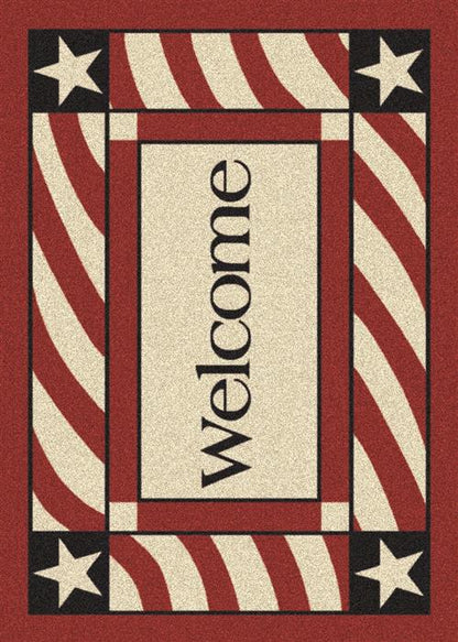 Patriotic Welcome-02000 Opal Flooring by Milliken