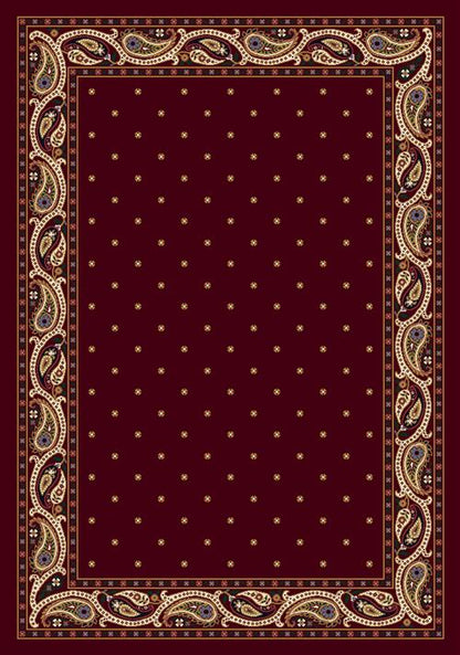 Paisley Rug-10000 Garnet
