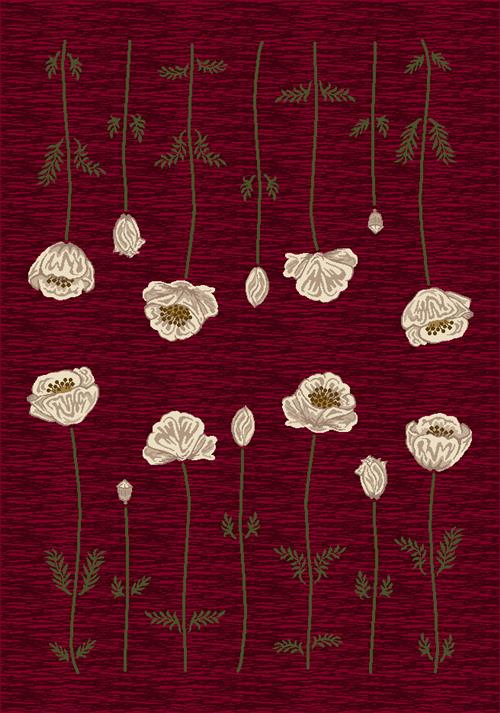 Poppy Rug-10000 Garnet Flooring by Milliken