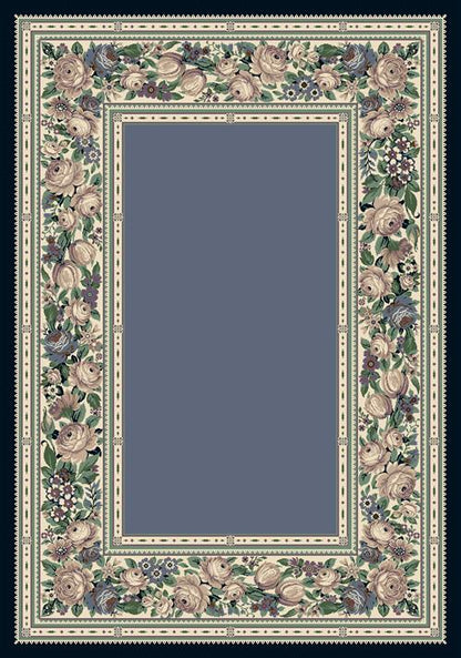 English Floral Rug-07000 Lapis Flooring by Milliken