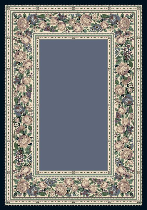English Floral Rug-07000 Lapis Flooring by Milliken
