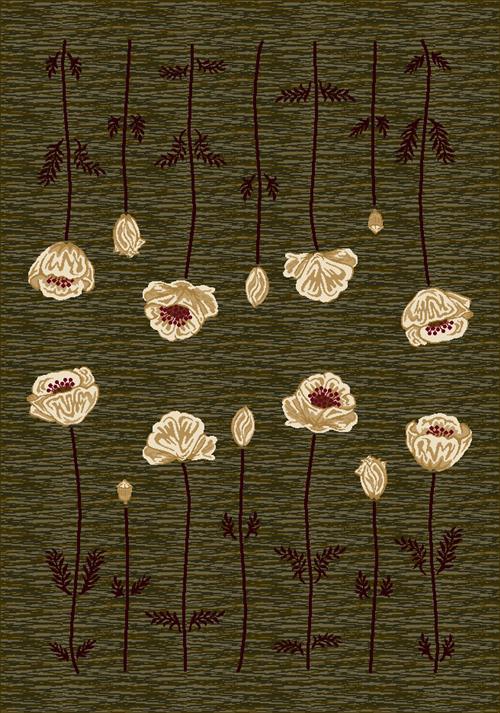 Poppy Rug-11500 Olive Flooring by Milliken