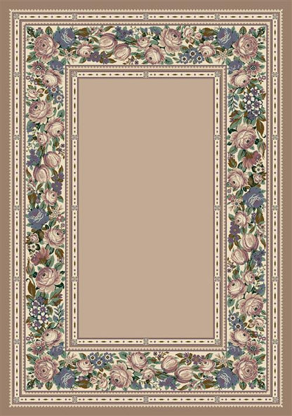 English Floral Rug-01000 Pearl Mist