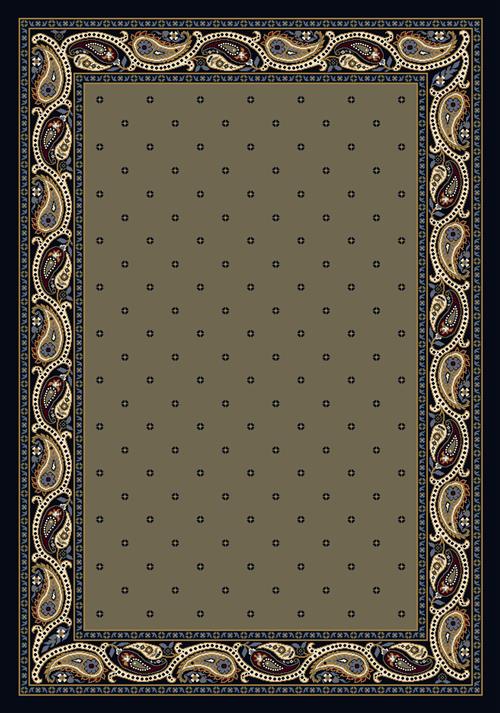 Paisley Rug-04701 Sage Indigo Flooring by Milliken
