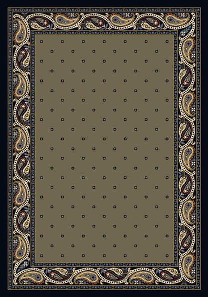 Paisley Rug-04701 Sage Indigo