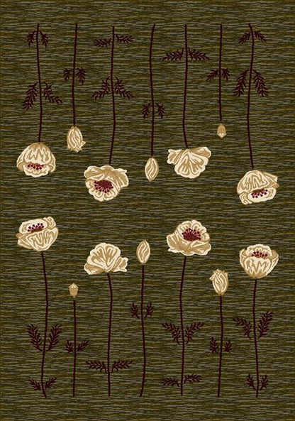 Poppy Rug-11500 Olive
