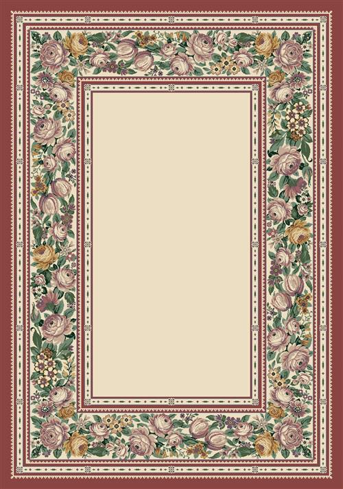 English Floral Rug-02000 Opal Flooring by Milliken