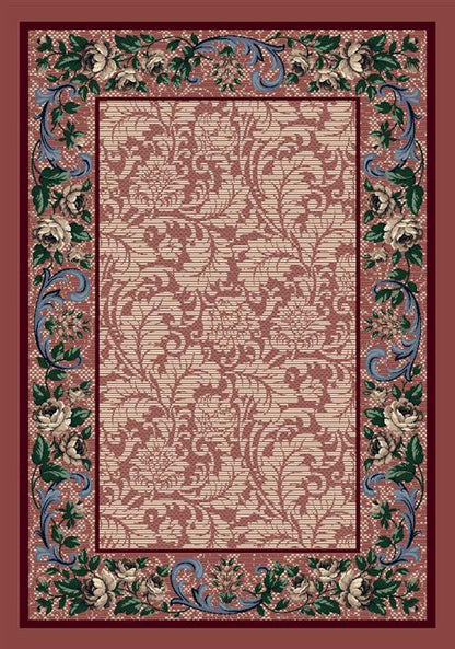 Rose Damask Rug-09000 Rose Quartz Flooring by Milliken