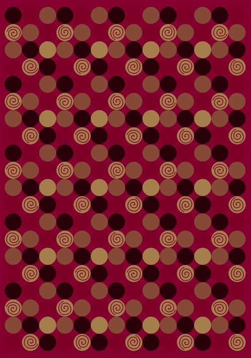 Da T Da Rug-08900 Cherry