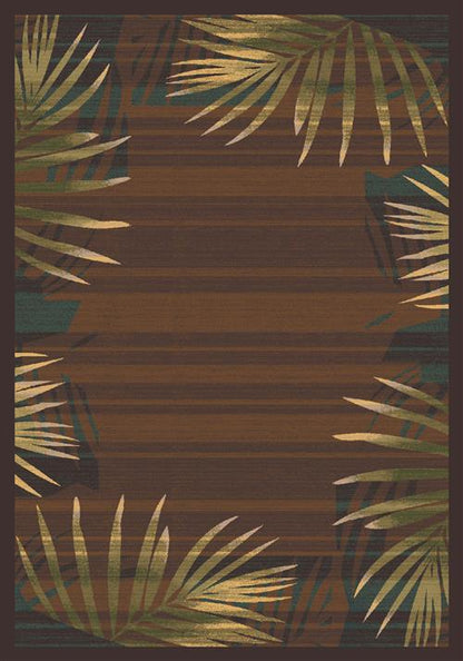 Palm Rug-00624 Fall Orange Flooring by Milliken