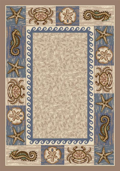 Sea Life Rug-03000 Sandstone