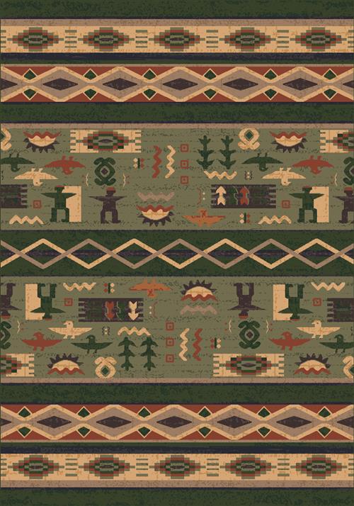 Kiva-00366 Autumn Forest-Oval Flooring by Milliken