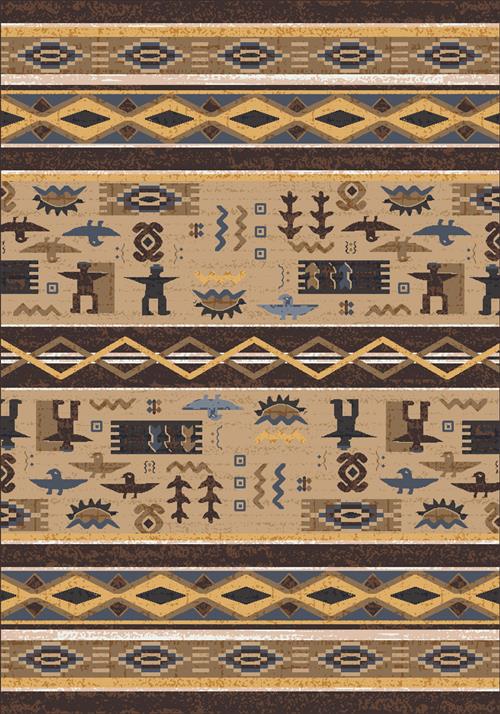 Kiva-00470 Velvet Brown-Oval Flooring by Milliken