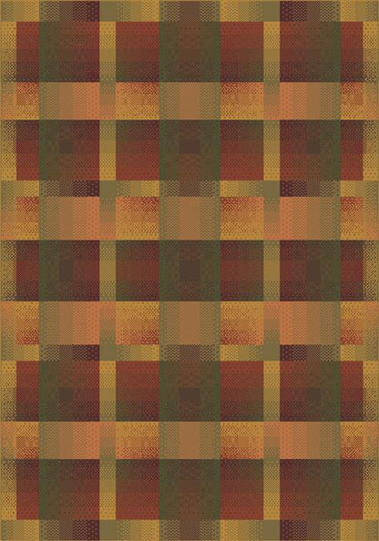 Aura-00624 Fall Orange-Oval Flooring by Milliken