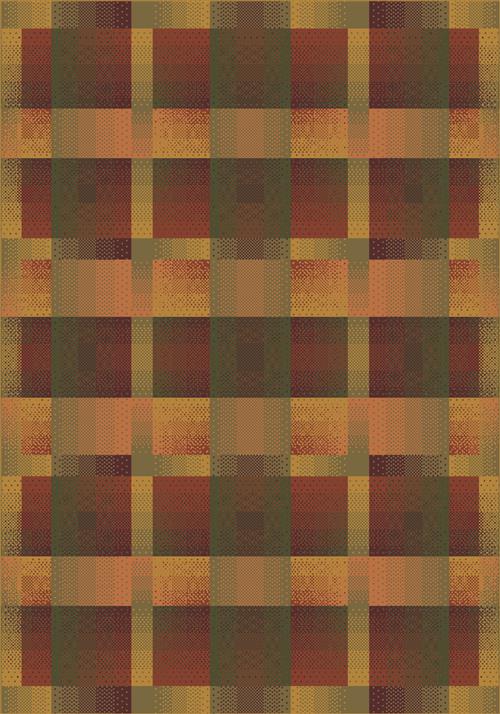 Aura-00624 Fall Orange-Oval Flooring by Milliken