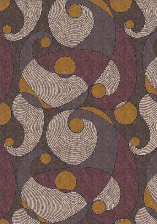 Mirin-00371 Brown-Oval Flooring by Milliken