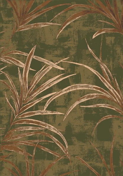 Cameroon-77 Deep Olive-Oval Flooring by Milliken