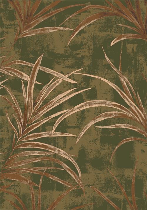 Cameroon-77 Deep Olive-Oval Flooring by Milliken