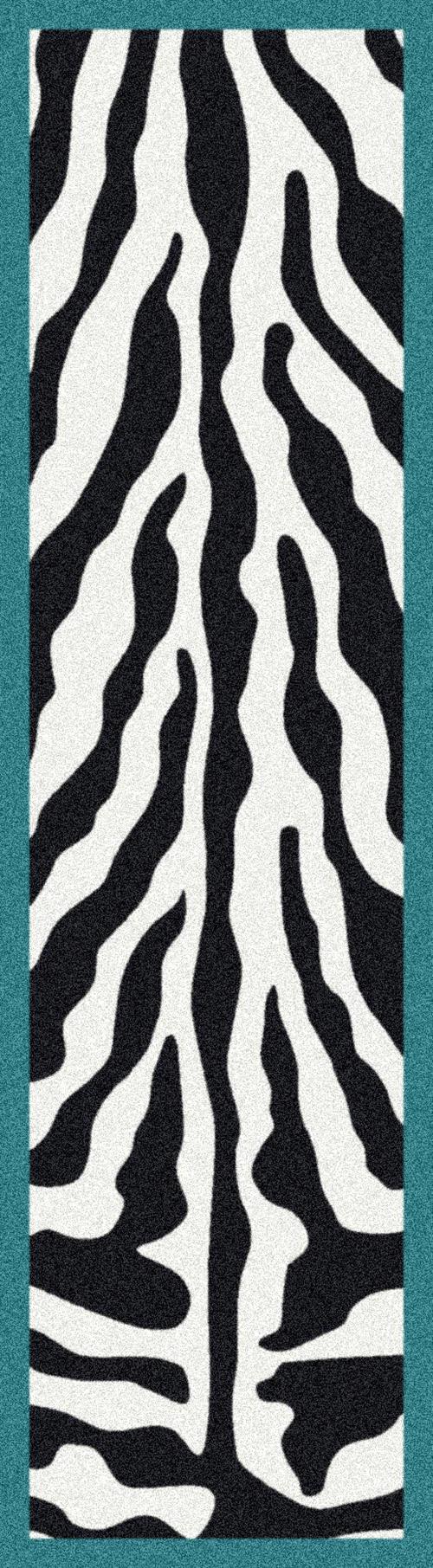 Zebra Glam-Aqua