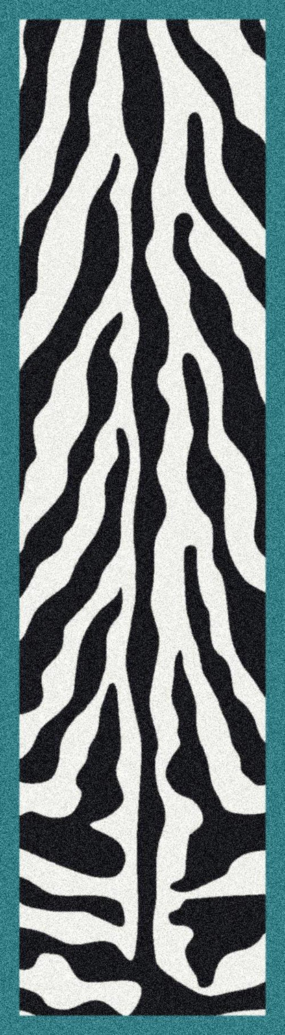 Zebra Glam-Aqua