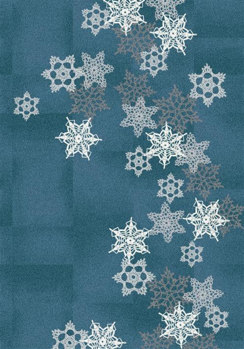 Snowfall-Arctic Blue Flooring by Milliken