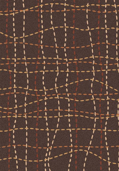 Stitches-00626 Brown Leather Flooring by Milliken