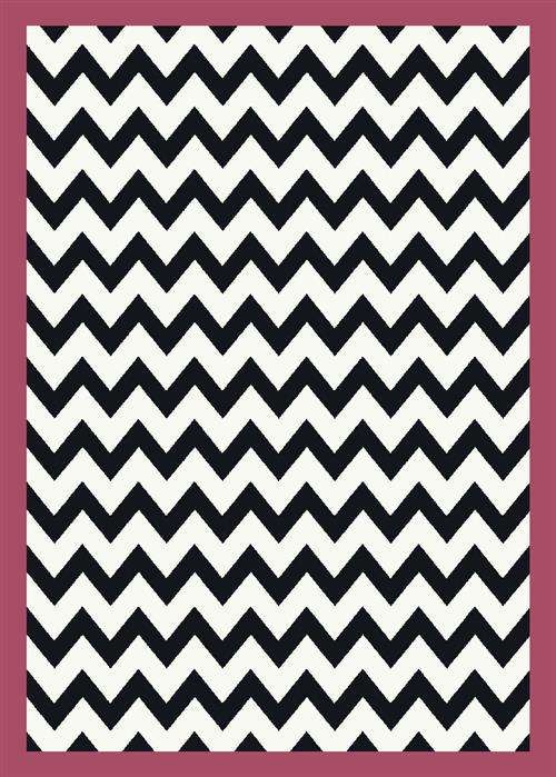 Vibe Border-Pink Flooring by Milliken