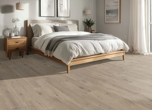 Gardenia Lake in Sandpiper Oak Laminate