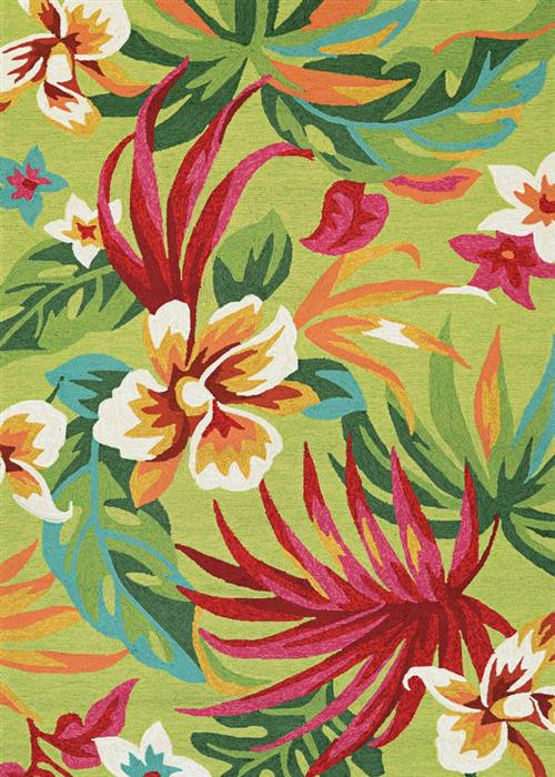 Covington - Painted Fern - Fern/Red in Fern/Red Area Rugs