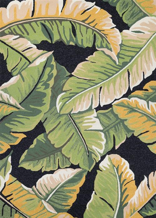 Covington - Rainforest - Forest Green/Black in Forest Green/Black Area Rugs