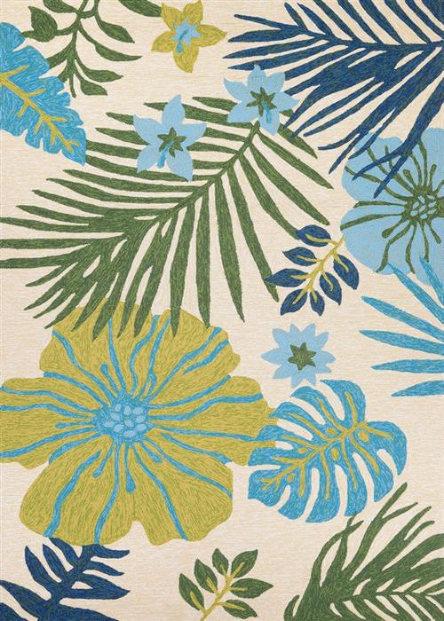 Covington - Summer Laelia - Ivory/Fern Flooring by Couristan