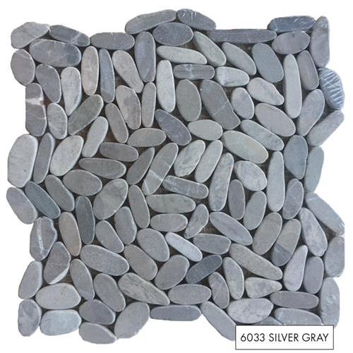 Kuala Pebbles in Silverado Gray Natural Stone