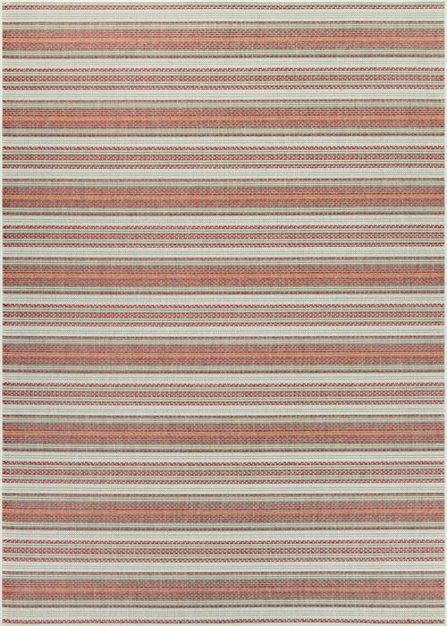 Monaco - Marbella - Coral/Ivory/Pewter in Coral/Ivory/Pewter Area Rugs