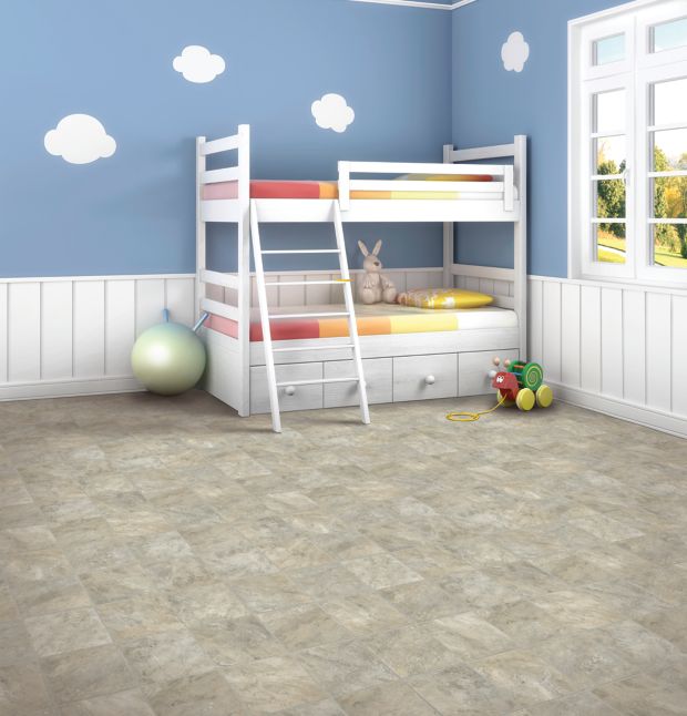 Fieldcrest in Cool Sands Vinyl Sheet Goods